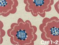 850626 Cotton Linen Canvas Flower Biscuit[Textile / Fabric] VANCET Additional Images