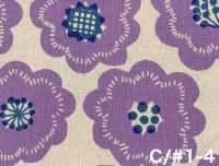 850626 Cotton Linen Canvas Flower Biscuit[Textile / Fabric] VANCET Additional Images