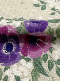 850627 Cotton Linen Canvas Anemone[Textile / Fabric] VANCET Additional Images