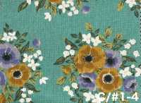 850627 Cotton Linen Canvas Anemone[Textile / Fabric] VANCET Additional Images