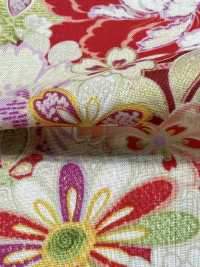 850629 Lawn Flower And Gold Japanese Pattern, Flower, Butterfly, Wind, Moon[Textile / Fabric] VANCET Additional Images