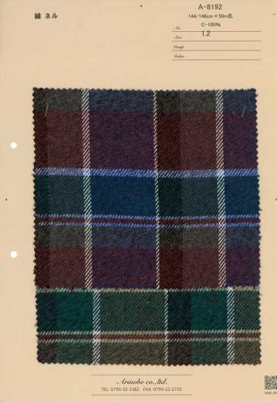 A-8192 Cotton Flannel Traditional Check