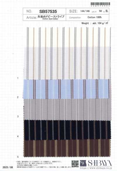 SB57535 Yarn-dyed Dobby Stripe