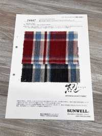 14447 Hank-KASE- 10s Spec Slub Twill Madras Check[Textile / Fabric] SUNWELL Additional Images