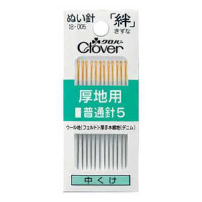 18005 Sewing Needle Kizuna For Thick Fabrics, Standard Needle No. 5, G5