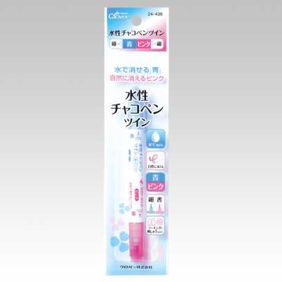 24436 Water-based Chalk Pen Twin <Blue/Pink, Fine>