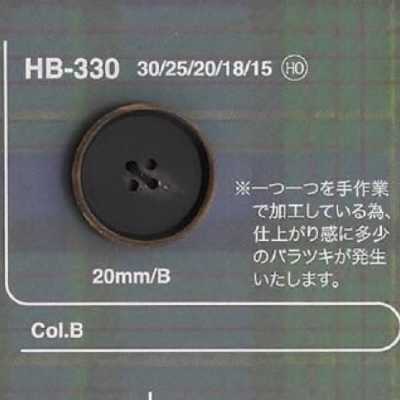 Real Buffalo Horn 4-hole Button