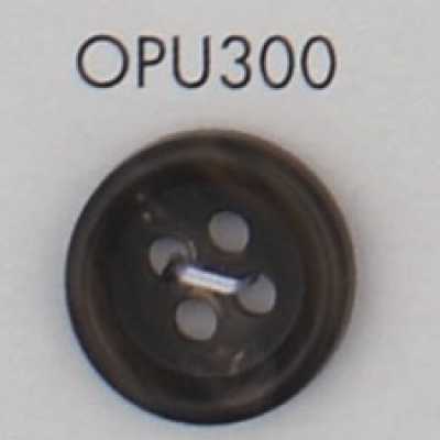 4-hole Button With Rim, Made Of Urea Resin