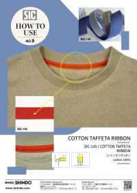 SIC-145 Cotton Taffeta Ribbon[Ribbon Tape Cord] SHINDO(SIC) Sub Photo
