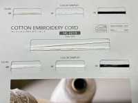 SIC-3210 Cotton Embroidery Cord Approx. 2mm[Ribbon Tape Cord] SHINDO(SIC) Sub Photo