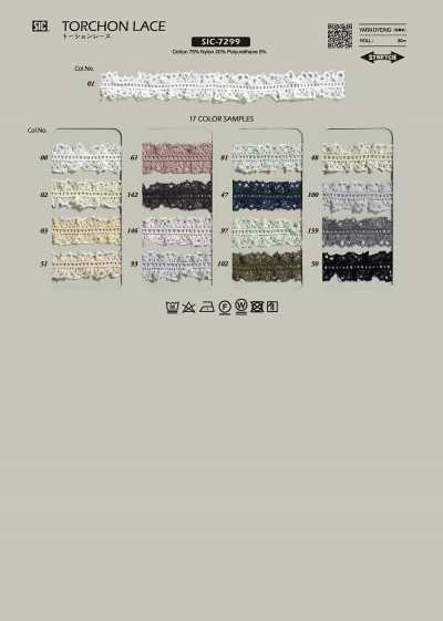 SIC-7299 Torchon Lace/17 Mm