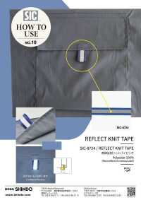 SIC-8724 Recursive Roll Shooting Knit Tape[Ribbon Tape Cord] SHINDO(SIC) Sub Photo