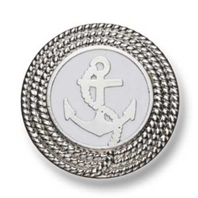 223 Made In Japan Metal Button For Suits And Jackets Silver/White