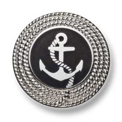 Made In Japan Metal Button For Suits And Jackets, Silver/Black