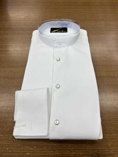 305SS Dot-button Knit Fabric Ika-mune Shirt