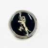 308 Made In Japan Metal Button For Suits And Jackets, Silver/Black