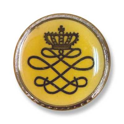 800 Made In Japan Metal Button For Suits And Jackets Silver/Yellow