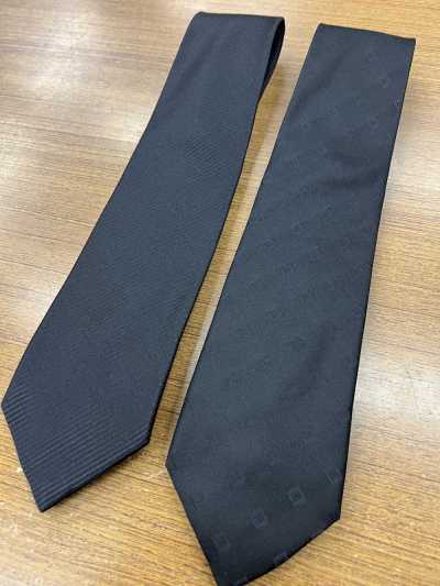 99 100% Silk Mourning Tie Black