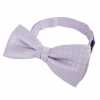 BF-112P Small Floral Pattern Bow Tie, Silk, Purple, Made In Japan