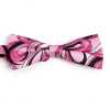 BF-GEO-PI Silk Print Bow Tie Geometry Pink