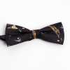 BF-JAZZ-BK Silk Print Bow Tie Jazz Black