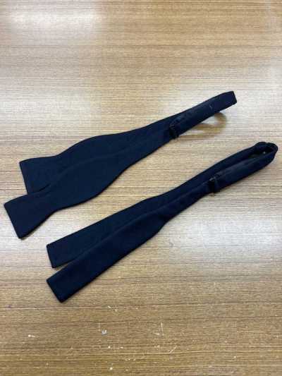 Cashmere Hand-tied Bow Tie, Navy Blue