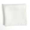 CF-1-W Made In Japan Twill 16 Momme Silk Pocket Square White