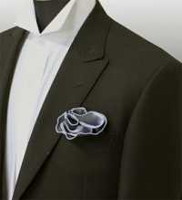 CF-GR Flower Pocket Square, Grey[Formal Accessories] Yamamoto(EXCY) Sub Photo