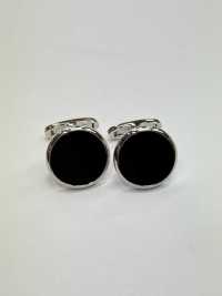 E-1-C Formal Cufflinks Onyx Silver Round[Formal Accessories] Yamamoto(EXCY) Sub Photo