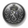 EX195 Made In Japan Metal Button For Suits And Jackets, Silver