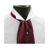 FAS-922 Ascot Tie Wine Red With White Pin Dots