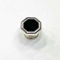 G-1-S Stud Button Onyx Silver Octagon[Formal Accessories] Yamamoto(EXCY) Sub Photo