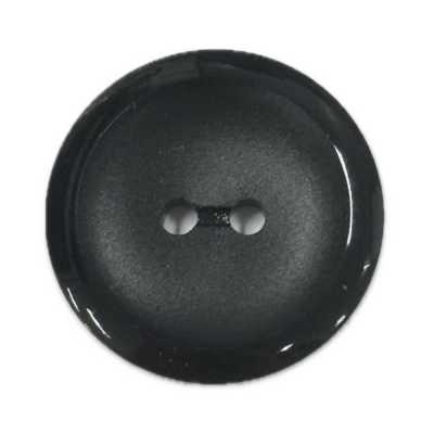H-02 Matte Black Two-Hole Button For Formal Wear