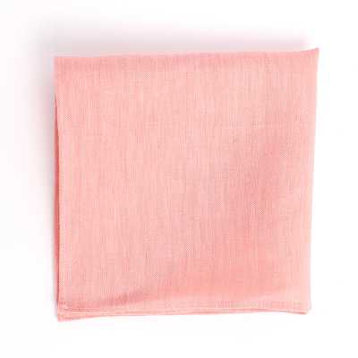 HCF-05 HARISSONS Linen Pocket Square Pink