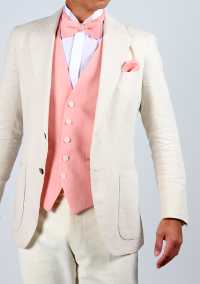HLV-05 HARISSONS Linen Vest Pink[Formal Accessories] Yamamoto(EXCY) Sub Photo