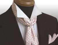 MS-304 Scarf Tie And Handkerchief Set, Polka Dot Pattern, Pink[Formal Accessories] Yamamoto(EXCY) Sub Photo