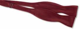 MT-510 Premium Material Silk-Faced Hand-Tied Bow Tie, Burgundy
