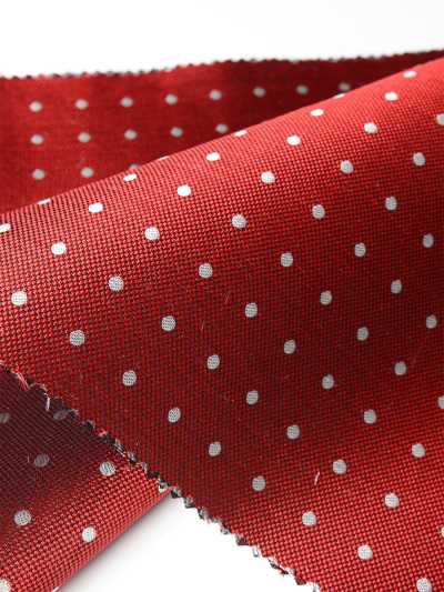 Yamanashi Fujiyoshida Dot-Pattern Formal Fabric Red
