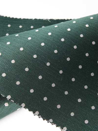 S-601 Yamanashi Fujiyoshida Polka Dot Formal Fabric Green