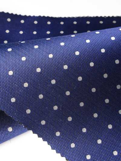 S-602 Yamanashi Fujiyoshida Dot-Pattern Formal Fabric Blue