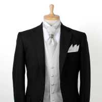 V-301 Formal Vest Silk Jacquard Silver[Formal Accessories] Yamamoto(EXCY) Sub Photo