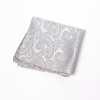 VCF-38 VANNERS Textile Used Pocket Square Paisley Pattern Light Gray