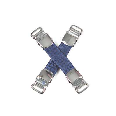 VAB-09 VANNERS Silk Shirt Garter Houndstooth Pattern Navy Blue