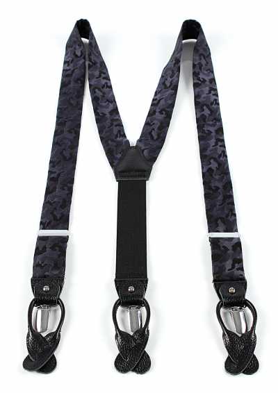 PSR-1 Pentagono Fabric Camouflage Navy Blue Suspenders