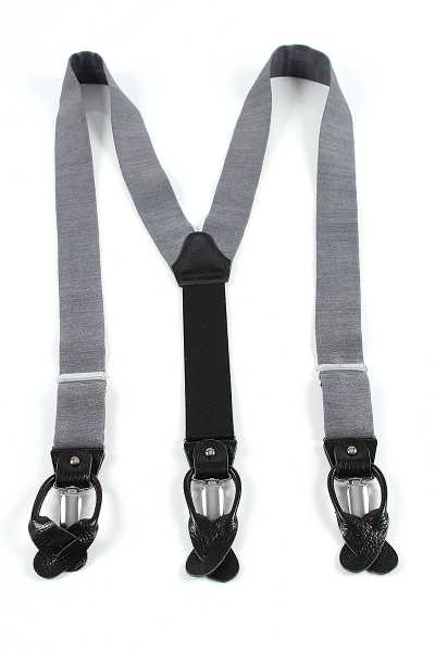 PSR-5 Gray Suspenders, Made With Pentagono Fabric