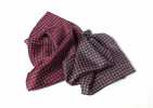 PCF-2 Pocket Square Italian Printed Silk Small Pattern Navy Blue/Wine Red