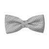 VBF-47 VANNERS Silk Bow Tie Herringbone Silver