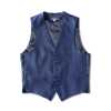 VANNERS-V-48 VANNERS Formal Vest Herringbone Navy Blue