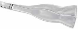 MT-501 Premium Material Silk-Faced Hand-Tied Bow Tie Silver
