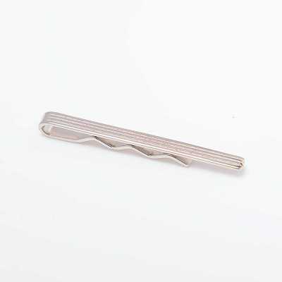 CO-T03-SI CODIS MAYA Stripe Tie Bar Silver